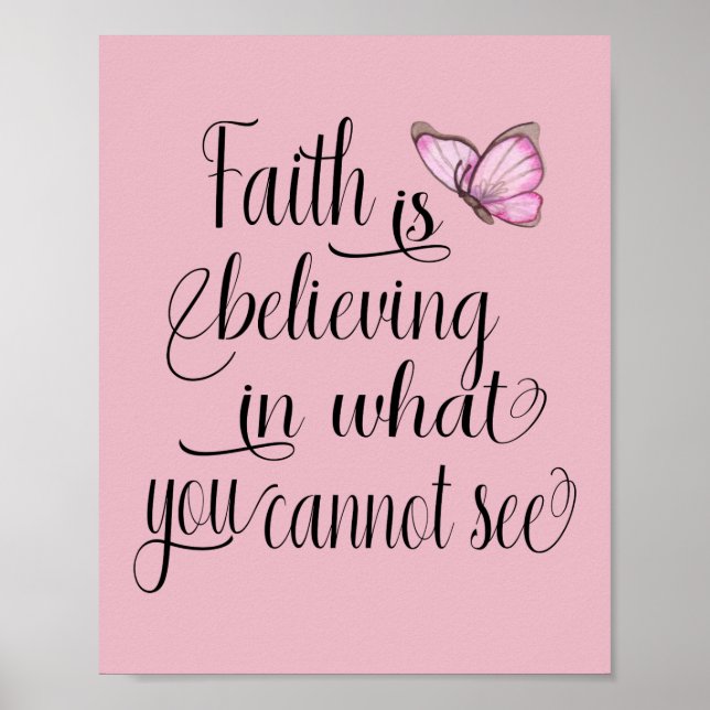 Poster Faith Butterfly (Frente)