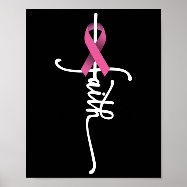 Poster Faith Cross Warrior Survivor Friso Rosa (Frente)