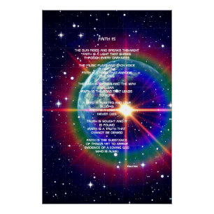 Pôster Faith é Poem Poster