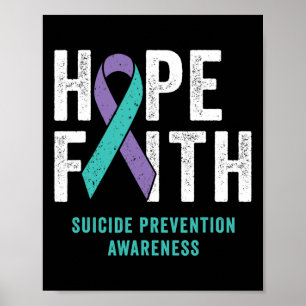 Poster Faith Esperava Que A Prevenção Do Suicídio Consent