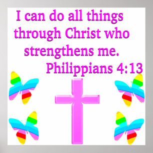 POSTER FAITH FILPPIANS 4:13 DESIGN
