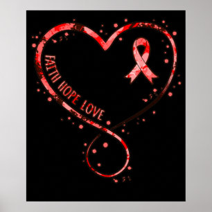 Poster Faith Hope ama Doença Cardíaca Sensibilização