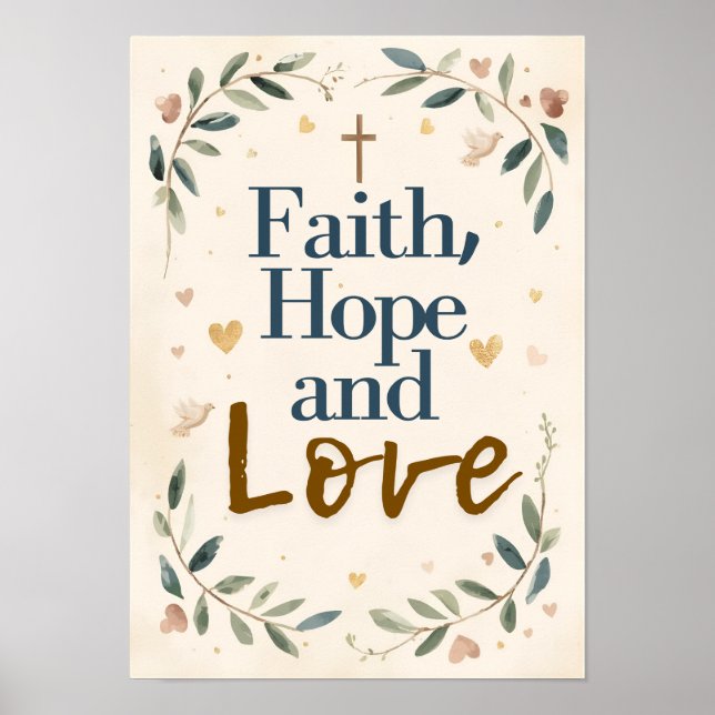 Poster Faith, Hope and Love (Frente)