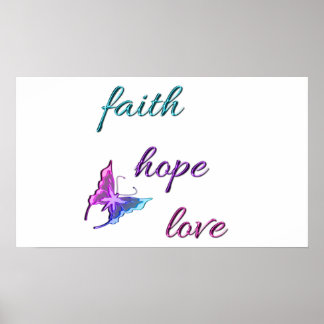 Poster Faith Hope Love