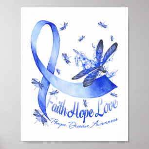 Poster Faith Hope Love Pompe Disease Awarfly