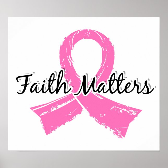 Poster Faith Importa 5 Cancer Da Mama (Frente)