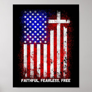 Poster Faith Medo Cristão Cruz Jesus Cristos Mulheres