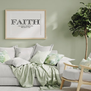 Poster Faith Move Montanhas Christian
