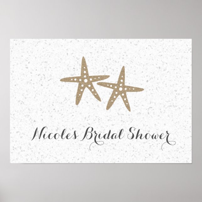 Poster Faixa de festa de chá de noiva de duas estrelas do (Frente)