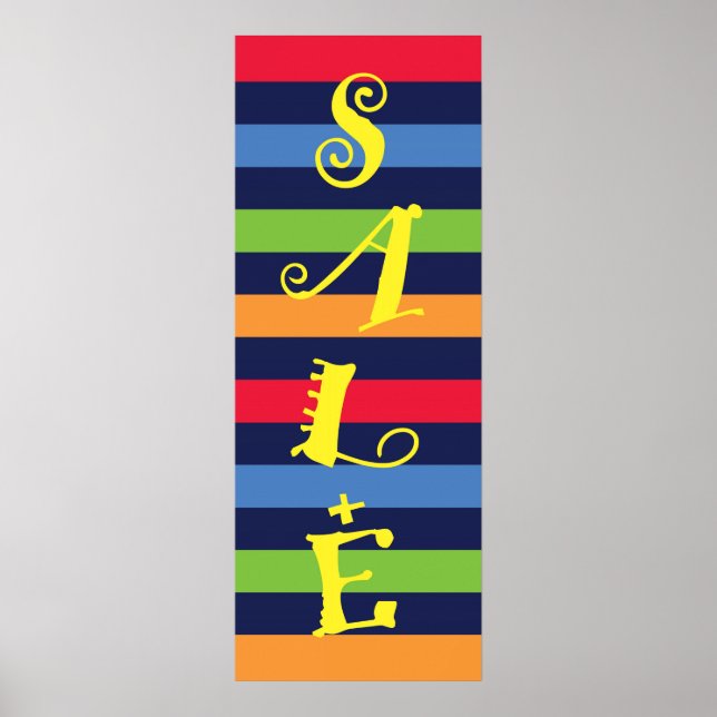 Pôster Faixa de Loja de Venda (Frente)