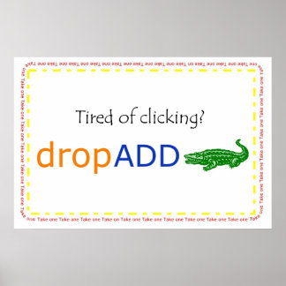Poster faixa de promoção dropADD
