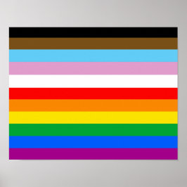 Poster Faixa de Sinalizador de Progresso LGBTQ+