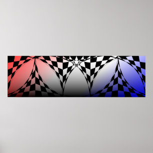 Pôster faixa de vermelho-branco-azul de Kenneth Yoncich