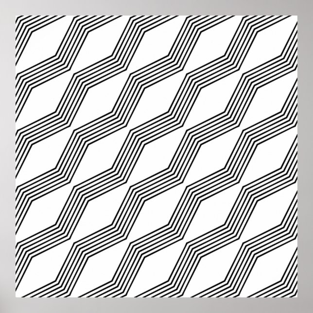 Poster Faixa diagonal angular (Frente)