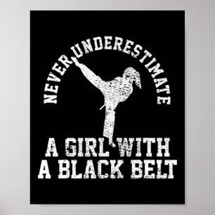 Poster Faixa Preta de Karate Taekwondo