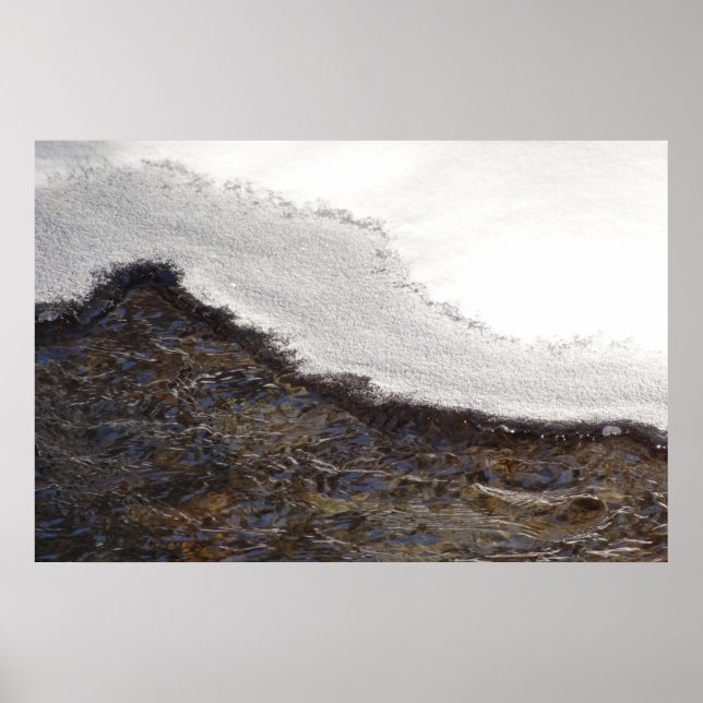 Poster Faixas de neve do inverno (Frente)