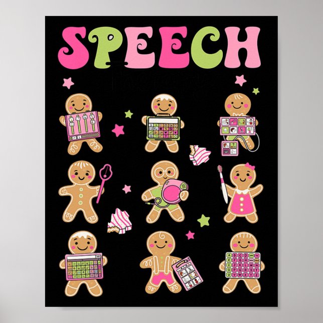 Poster Fala Divertida Terapia Gingerpão Cookies SLP Chris (Frente)