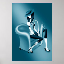 Poster "Fala fácil" - Inspirado no Jazz