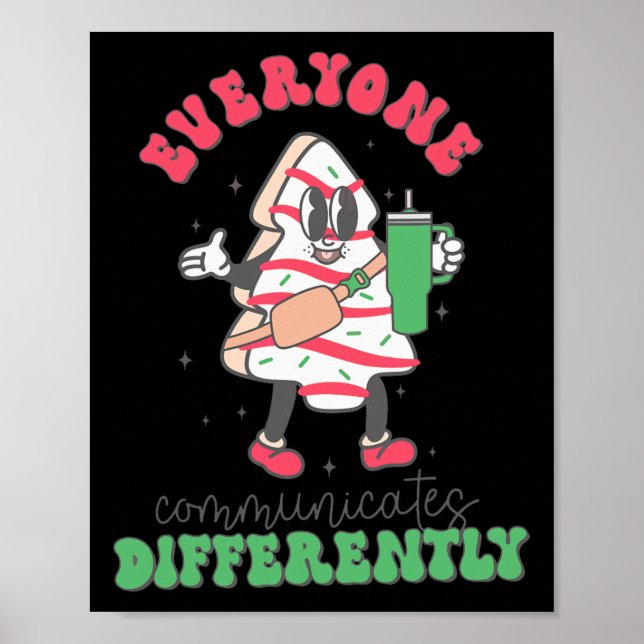 Poster Fala Terapia Natal Todos Comunicam Diff (Frente)