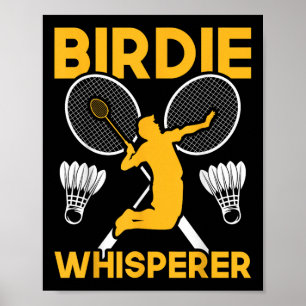 Poster Falador de Peteca de Badminton Shuttle 