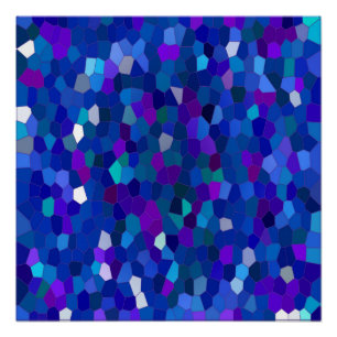 Pôster Falando geometricamente em mosaico...