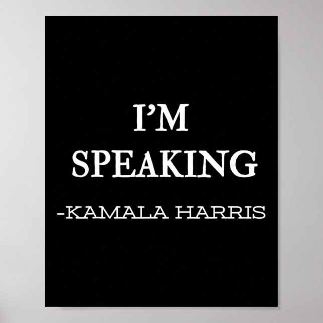 Poster Falando Kamala Harris 4 (Frente)