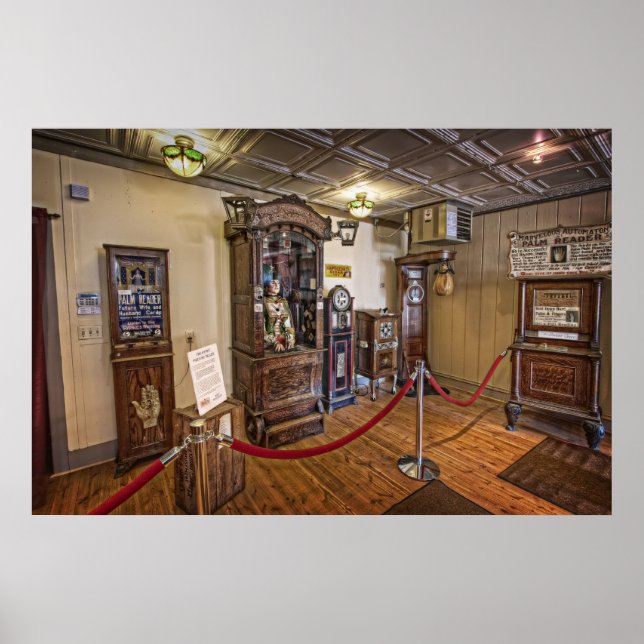 PÔSTER FALANDO NO JOGO DE ARCADE PENNY ARCADE DO FORTUNE  (Frente)