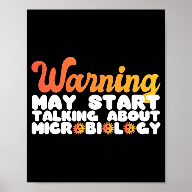 Poster Falando Sobre Microbiologista Microbiologista 3 (Frente)