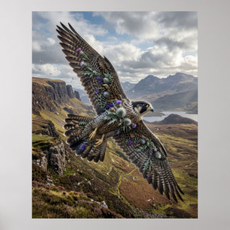 Poster Falcão Cardo Céu das Terras Altas