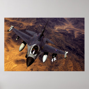 Poster Falcão F-16 de combate
