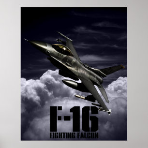 Pôster Falcão F-16 de combate