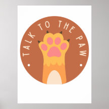 Fale Com A Paw (Mão) Engraçada Atitude.