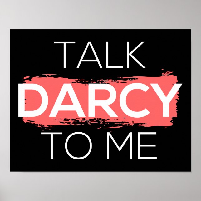 Poster Fale Com Darcy Para Mim (Frente)