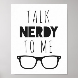 Poster Fale com Nerdy para mim
