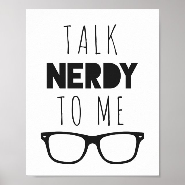 Poster Fale com Nerdy para mim (Frente)