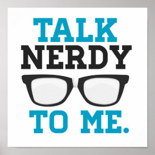 Poster Fale com Nerdy sobre óculos engraçados