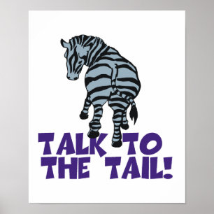 Pôster Fale com o Tail Zebra