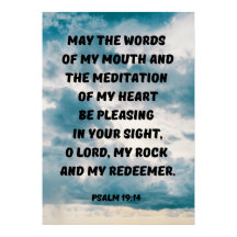 Fale Cuidadosamente Com O Lembrete Cristão Psalm 1