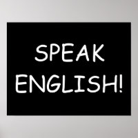 Fale inglês!