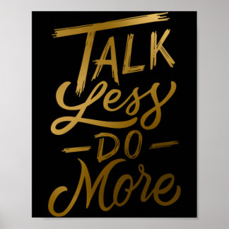 Poster Fale menos faça mais
