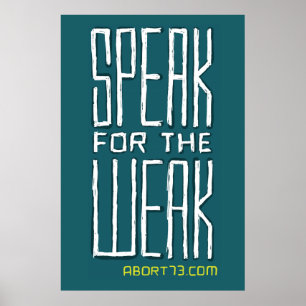 Poster Fale para o fraco/Abort73.com