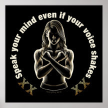 Fale sua mente mesmo que sua voz trema!