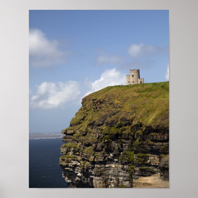 Pôster Falésias de Moher e Torre de O'Brien. (Frente)
