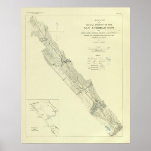 Poster Falha de San Andreas perto do forte Ross