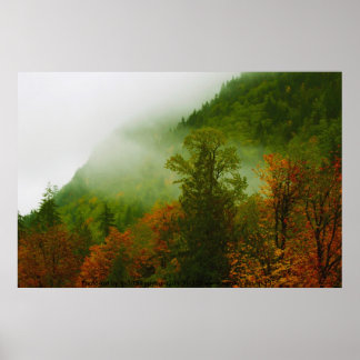 Poster Fall and Fog Print