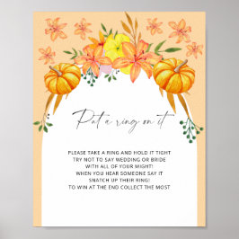 Poster Fall arch - coloque um anel no jogo