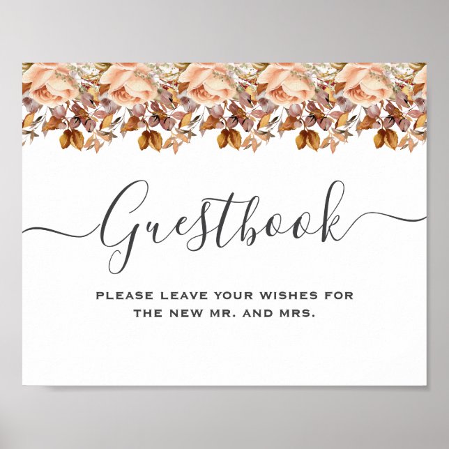 Poster Fall Autumn Deixa Casamento Russo de Boho (Frente)