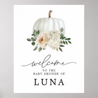 Fall Baby Shower Welcome