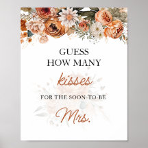 Fall Boho Adivinha Quantos Jogo De Chá de panela D