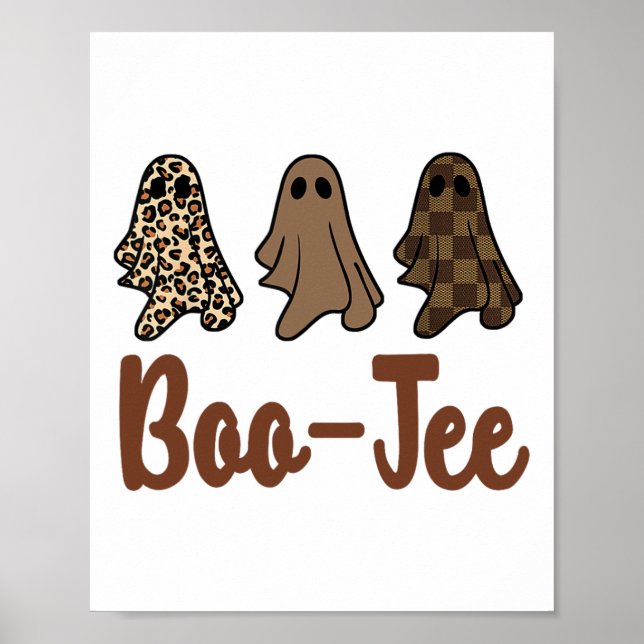 Poster Fall Halloween Ghost Boujee Boo-jee Spooky S (Frente)